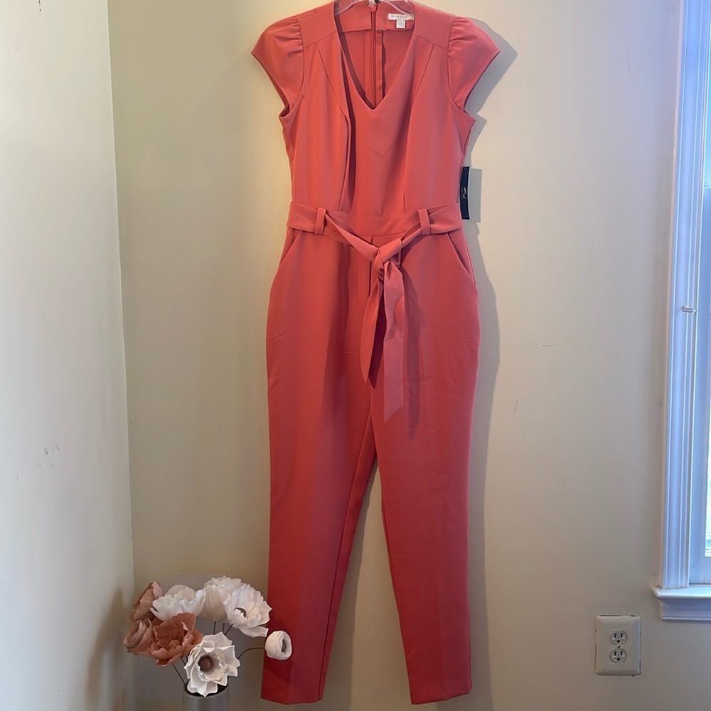New York & Co.  size XS Jumpsuit, light terracotta/peach color.